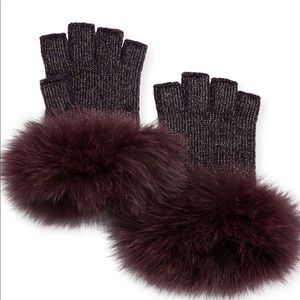 Fingerless fur gloves ‼️‼️‼️